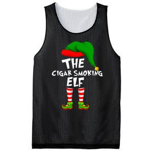 Funny Matching Family Christmas The Cigar Smoking Elf Mesh Reversible Basketball Jersey Tank