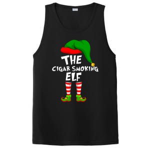 Funny Matching Family Christmas The Cigar Smoking Elf PosiCharge Competitor Tank