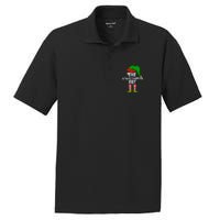 Funny Matching Family Christmas The Cigar Smoking Elf PosiCharge RacerMesh Polo