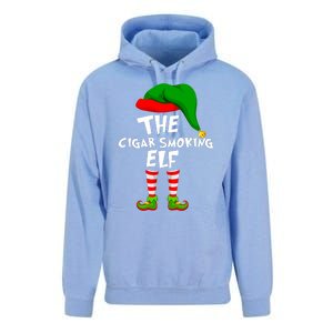 Funny Matching Family Christmas The Cigar Smoking Elf Unisex Surf Hoodie