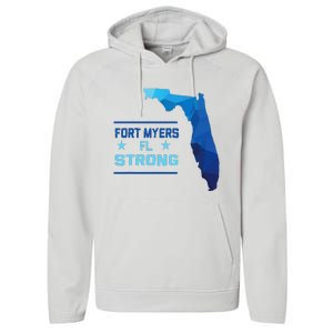 Fort Myers Florida Strong Performance Fleece Hoodie