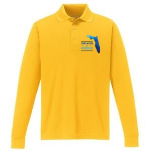 Fort Myers Florida Strong Performance Long Sleeve Polo