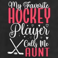 Funny My Favorite Hockey Player Calls Me Aunt Cute Gift Beanie