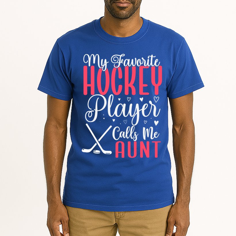 Funny My Favorite Hockey Player Calls Me Aunt Cute Gift Tall T-Shirt