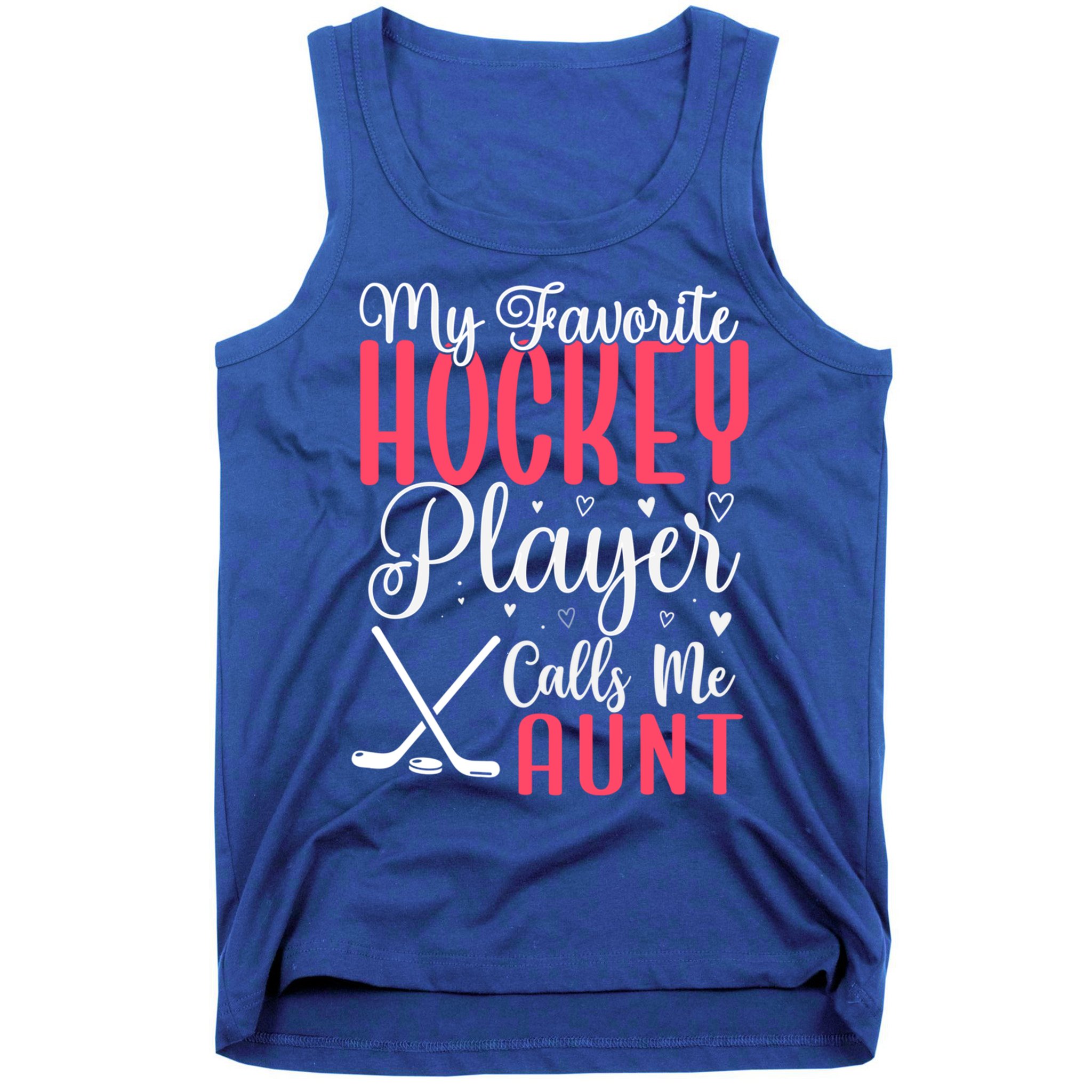 Funny My Favorite Hockey Player Calls Me Aunt Cute Gift Tank Top
