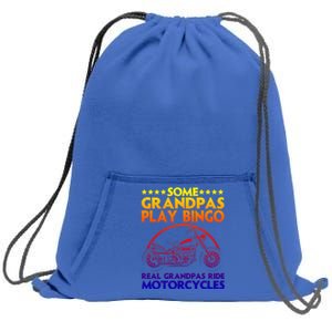 Funny Motorcycle For Grandpa Dad Motorcycle Lovers Riders Gift Sweatshirt Cinch Pack Bag