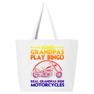 Funny Motorcycle For Grandpa Dad Motorcycle Lovers Riders Gift 25L Jumbo Tote