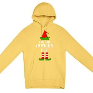 Funny Matching Family I'm The Hungry Elf Christmas Great Gift Premium Pullover Hoodie