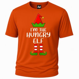 Funny Matching Family I'm The Hungry Elf Christmas Great Gift Cooling Performance Crew T-Shirt