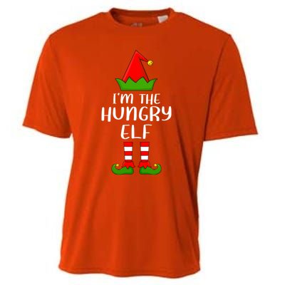 Funny Matching Family I'm The Hungry Elf Christmas Great Gift Cooling Performance Crew T-Shirt