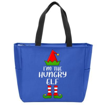 Funny Matching Family I'm The Hungry Elf Christmas Great Gift Zip Tote Bag