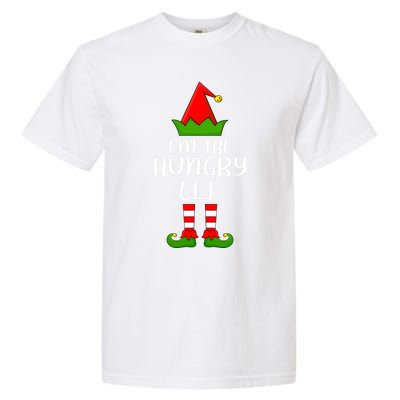 Funny Matching Family I'm The Hungry Elf Christmas Great Gift Garment-Dyed Heavyweight T-Shirt