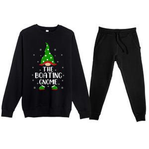 Funny Matching Family IM The Boating Gnome Christmas Gift Premium Crewneck Sweatsuit Set