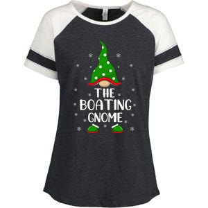 Funny Matching Family IM The Boating Gnome Christmas Gift Enza Ladies Jersey Colorblock Tee