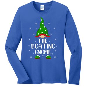 Funny Matching Family IM The Boating Gnome Christmas Gift Ladies Long Sleeve Shirt