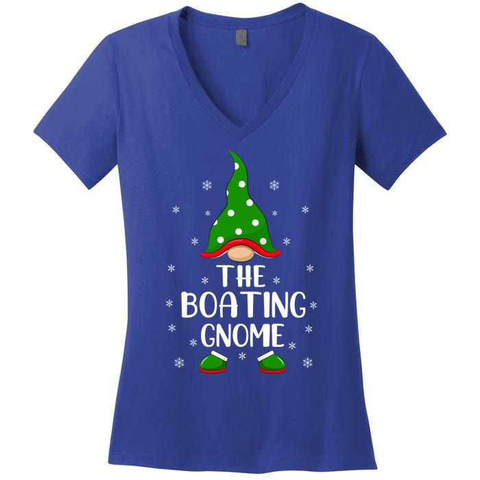 Funny Matching Family IM The Boating Gnome Christmas Gift Women's V-Neck T-Shirt