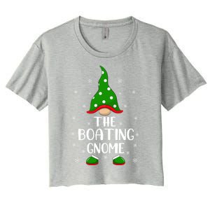 Funny Matching Family IM The Boating Gnome Christmas Gift Women's Crop Top Tee