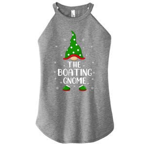 Funny Matching Family IM The Boating Gnome Christmas Gift Women's Perfect Tri Rocker Tank