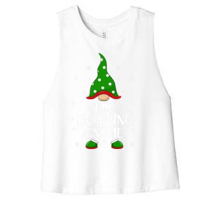 Funny Matching Family IM The Boating Gnome Christmas Gift Women's Racerback Cropped Tank