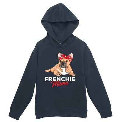 Frenchie Mama Funny French Bulldog Dog Mom Cute Girls Gift Urban Pullover Hoodie