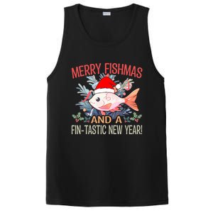 Fishing Merry Fishmas And A Fintastic New Year Cool Gift PosiCharge Competitor Tank