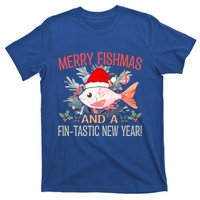 Fishing Merry Fishmas And A Fintastic New Year Cool Gift T-Shirt