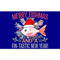 Fishing Merry Fishmas And A Fintastic New Year Cool Gift Bumper Sticker