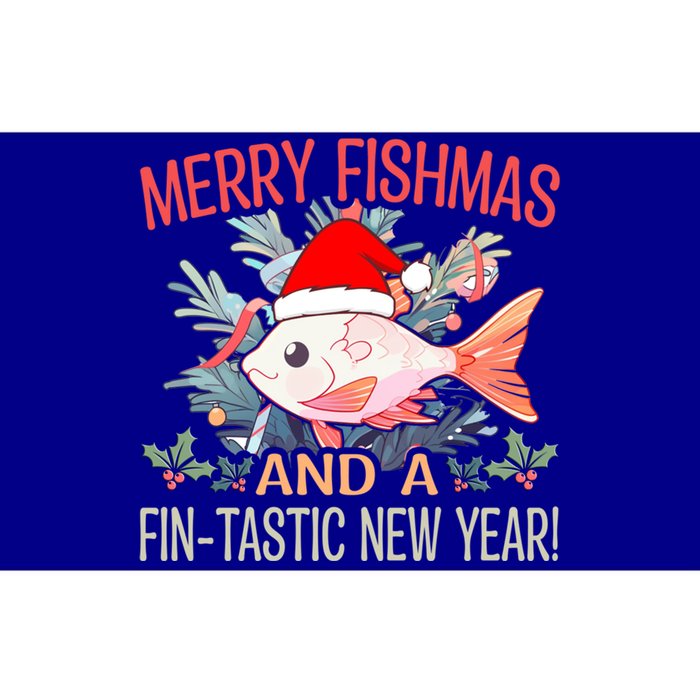 Fishing Merry Fishmas And A Fintastic New Year Cool Gift Bumper Sticker