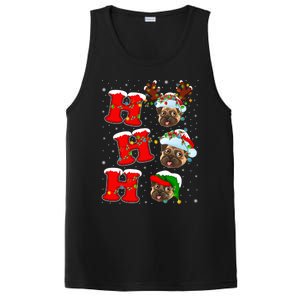 Funny Matching Family Santa Ho Ho Ho Pug Christmas Gift PosiCharge Competitor Tank