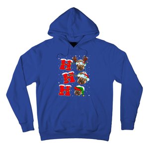 Funny Matching Family Santa Ho Ho Ho Pug Christmas Gift Hoodie