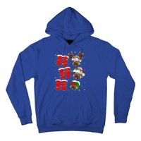 Funny Matching Family Santa Ho Ho Ho Pug Christmas Gift Hoodie