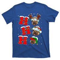 Funny Matching Family Santa Ho Ho Ho Pug Christmas Gift T-Shirt