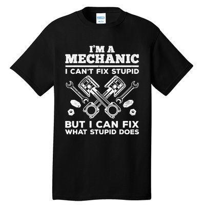 Funny Mechanic For Dad Car Auto Diesel Automobile Garage Tall T-Shirt