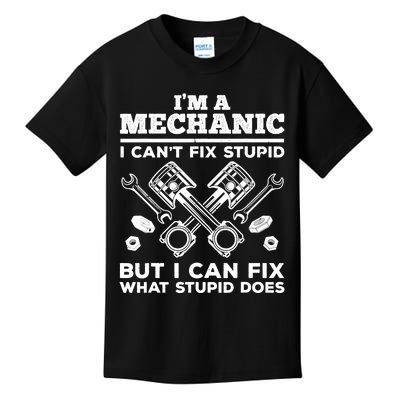 Funny Mechanic For Dad Car Auto Diesel Automobile Garage Kids T-Shirt