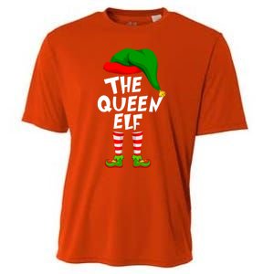 Funny Matching Family Christmas The Queen Elf Great Gift Cooling Performance Crew T-Shirt