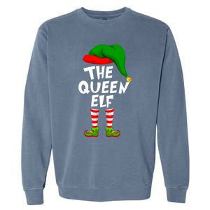 Funny Matching Family Christmas The Queen Elf Great Gift Garment-Dyed Sweatshirt