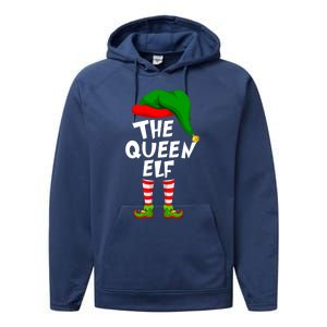 Funny Matching Family Christmas The Queen Elf Great Gift Performance Fleece Hoodie