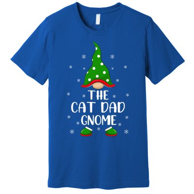 Funny Matching Family The Cat Dad Gnome Christmas Gift Premium T-Shirt