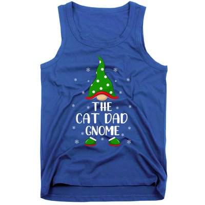 Funny Matching Family The Cat Dad Gnome Christmas Gift Tank Top