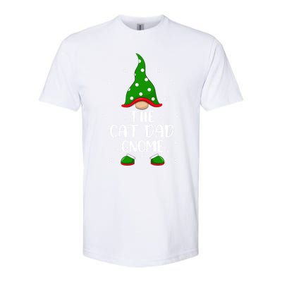 Funny Matching Family The Cat Dad Gnome Christmas Gift Softstyle CVC T-Shirt