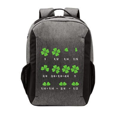 Funny Math Fraction Four Leaf Clover Teacher St Patricks Day Vector Backpack
