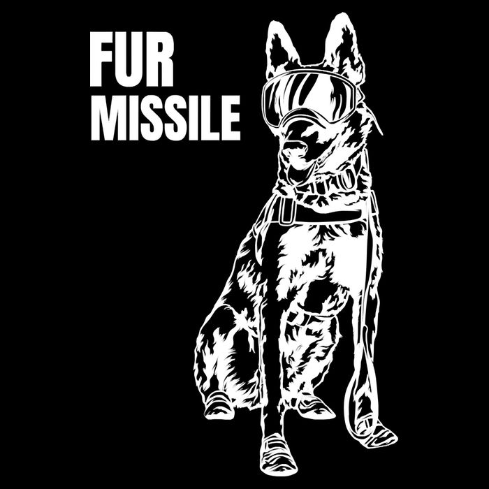 Fur Missile Funny Beligian Malinois Dog City Backpack