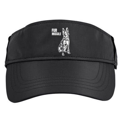Fur Missile Funny Beligian Malinois Dog Adult Drive Performance Visor