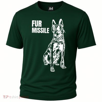Fur Missile Funny Beligian Malinois Dog Performance Shirt