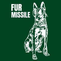 Fur Missile Funny Beligian Malinois Dog Cooling Performance Crew T-Shirt