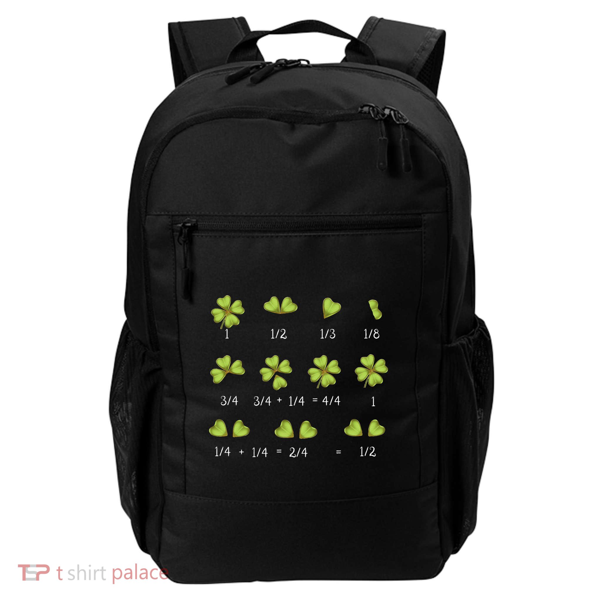 Funny Math Fractions Clover Lucky St. PatrickS Day Daily Commute Backpack