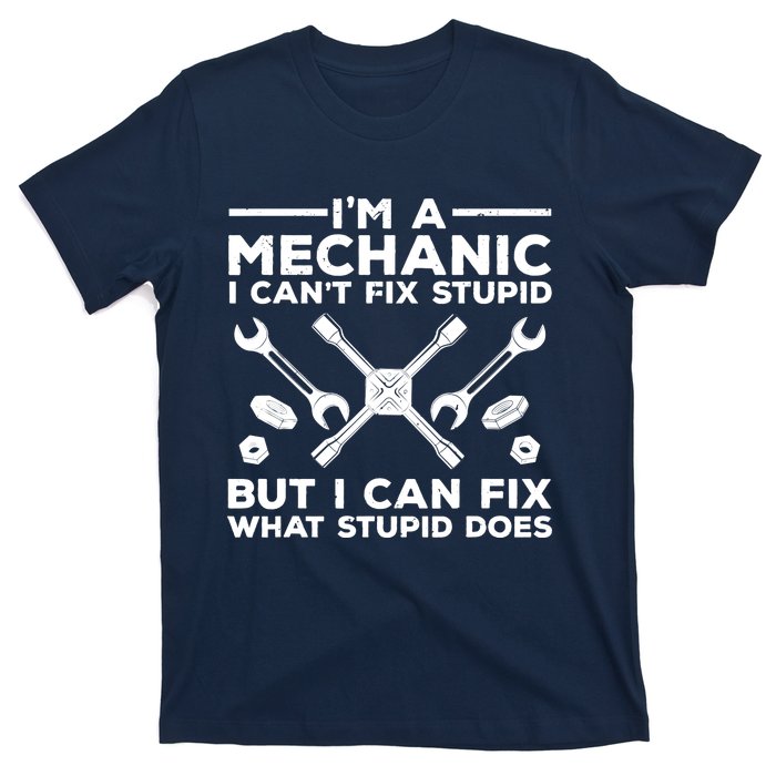 Funny Mechanic For Dad Car Auto Diesel Automobile Garage T-Shirt