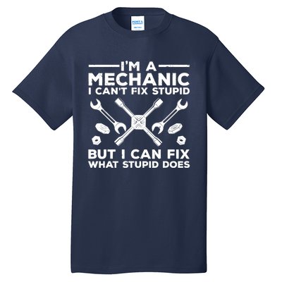 Funny Mechanic For Dad Car Auto Diesel Automobile Garage Tall T-Shirt