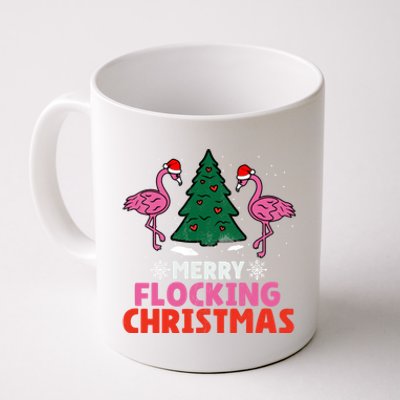 Flamingo Merry Flocking Christmas Funny Xmas Gift Coffee Mug