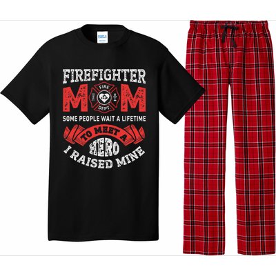 Firefighter Mom Firewoman Proud Moms Mother's Day Vintage Pajama Set